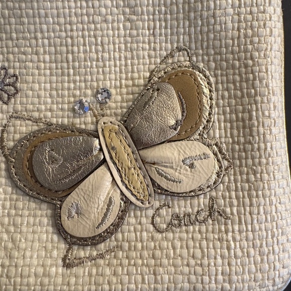 Coach Lexi Butterfly Straw Wristlet/Clutch - Picture 3 of 6